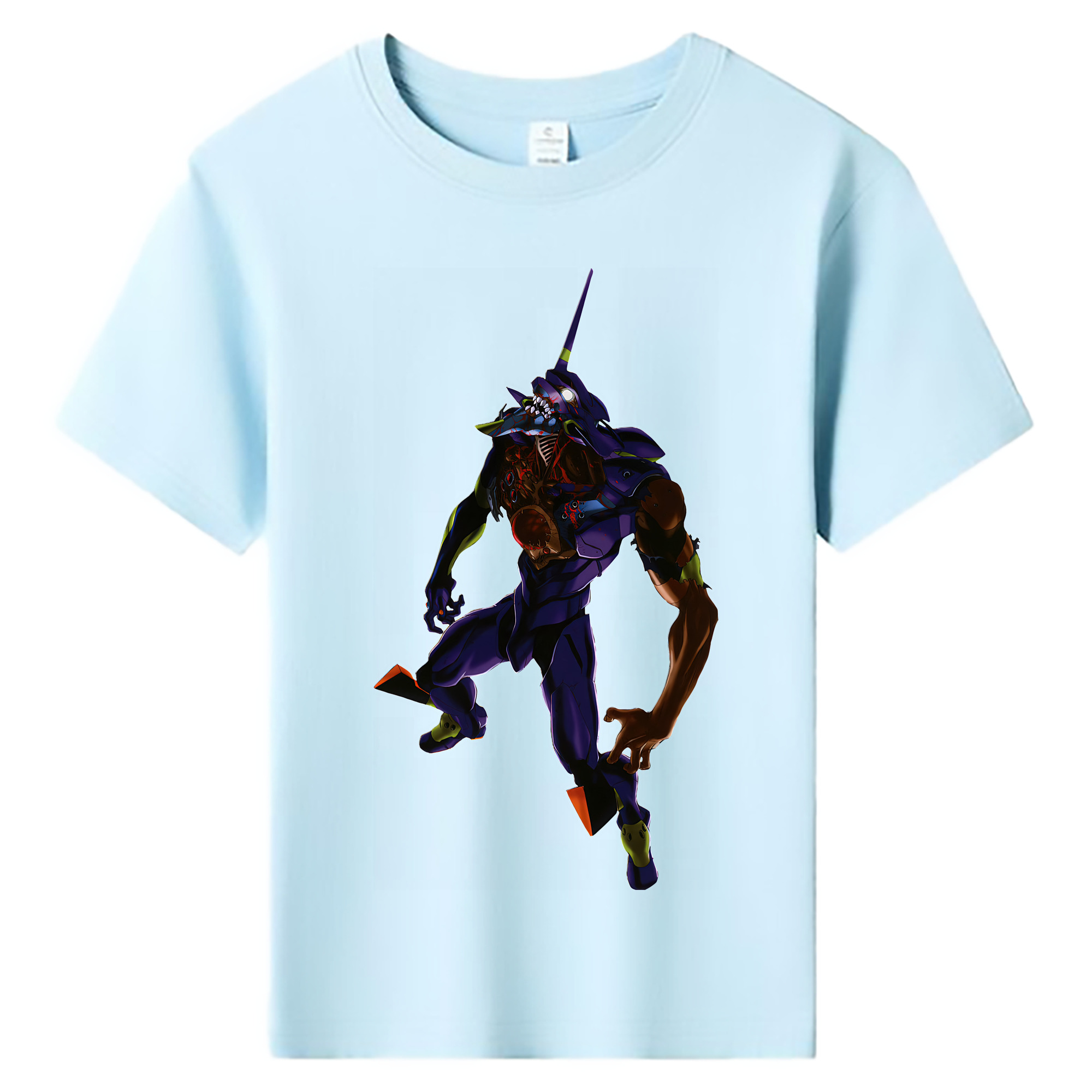 （画像用） EVA 新世紀エヴァンゲリオン 綿100％キッズTシャツ（フロントプリント）